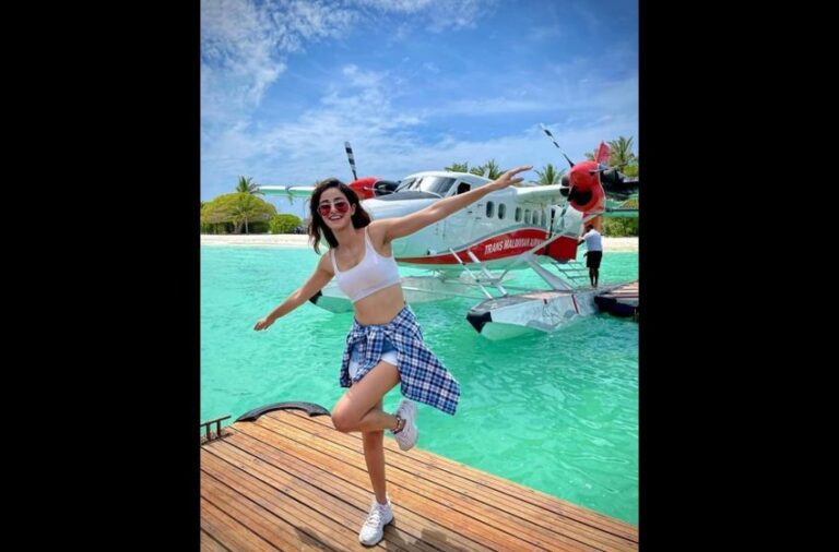 Ananya Panday and her plane pose look picture perfect, check it out!