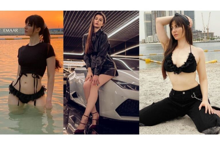 Check Out 5 Black outfits of Giorgia Andriani that will make you go flutter behind her hotness!