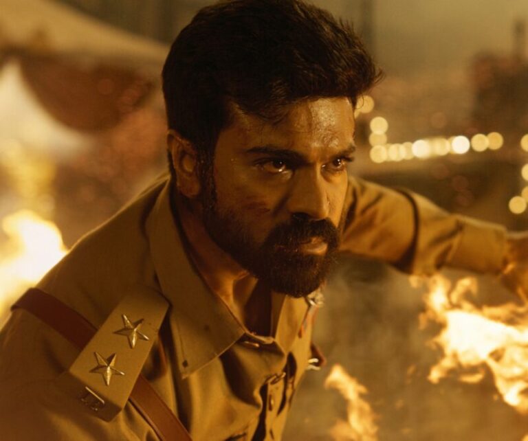Mega Power Star Ram Charan’s intense look from the upcoming magnus opus film, RRR, sets the internet on FIRE!