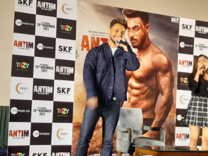 Aayush Sharma at Antim Promotion