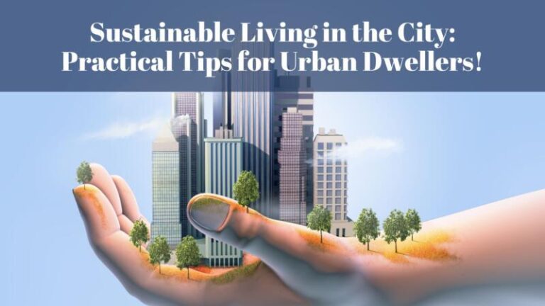 Sustainable Living in the City: Practical Tips for Urban Dwellers