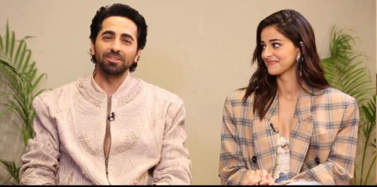 Ayushmann Khurrana on Ananya Panday: “If you’re a Bombay Girl, it’s really difficult to catch these accents, but she’s done really well.”